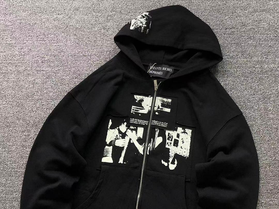 Chanel 175 ENFANTS RICHES DEPRIMES HOODIE 521716162 (Im 170Cm 60Kg I Wear Size S In The Phot) - Image 12