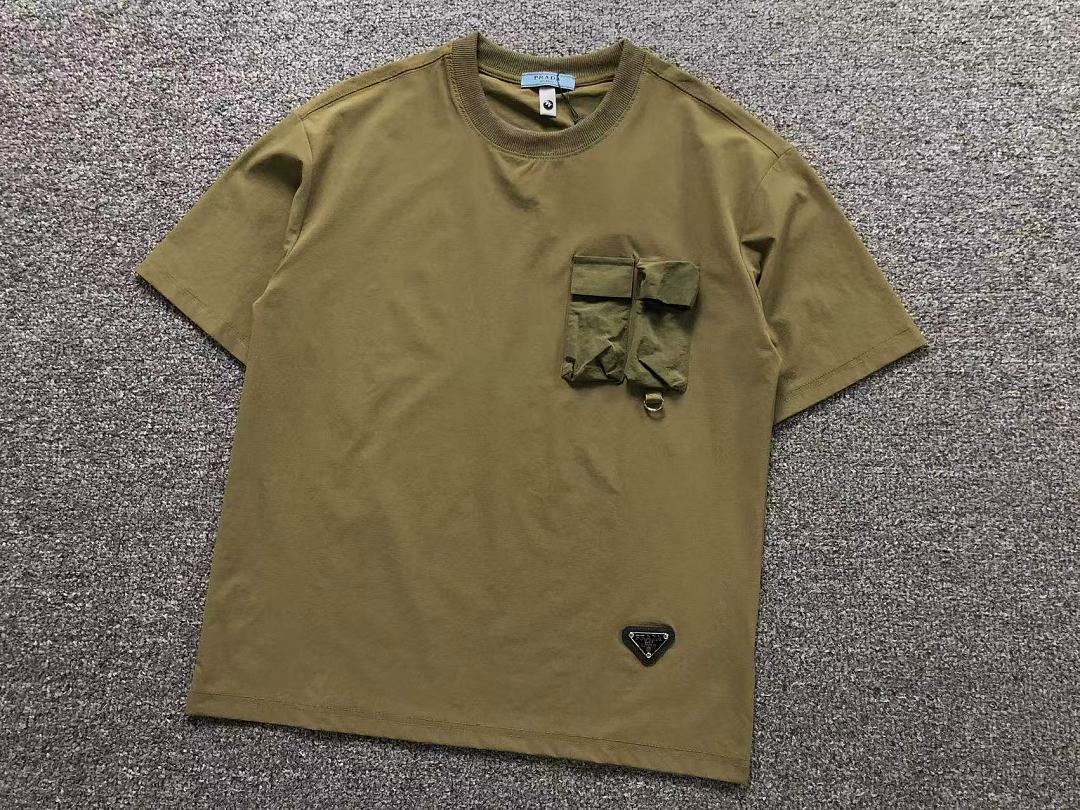 Prada 168 P⭐A⭐A T-SHIRT 22072007001 (Im 170Cm 60Kg I Wear Size M In The Phot) - Image 7