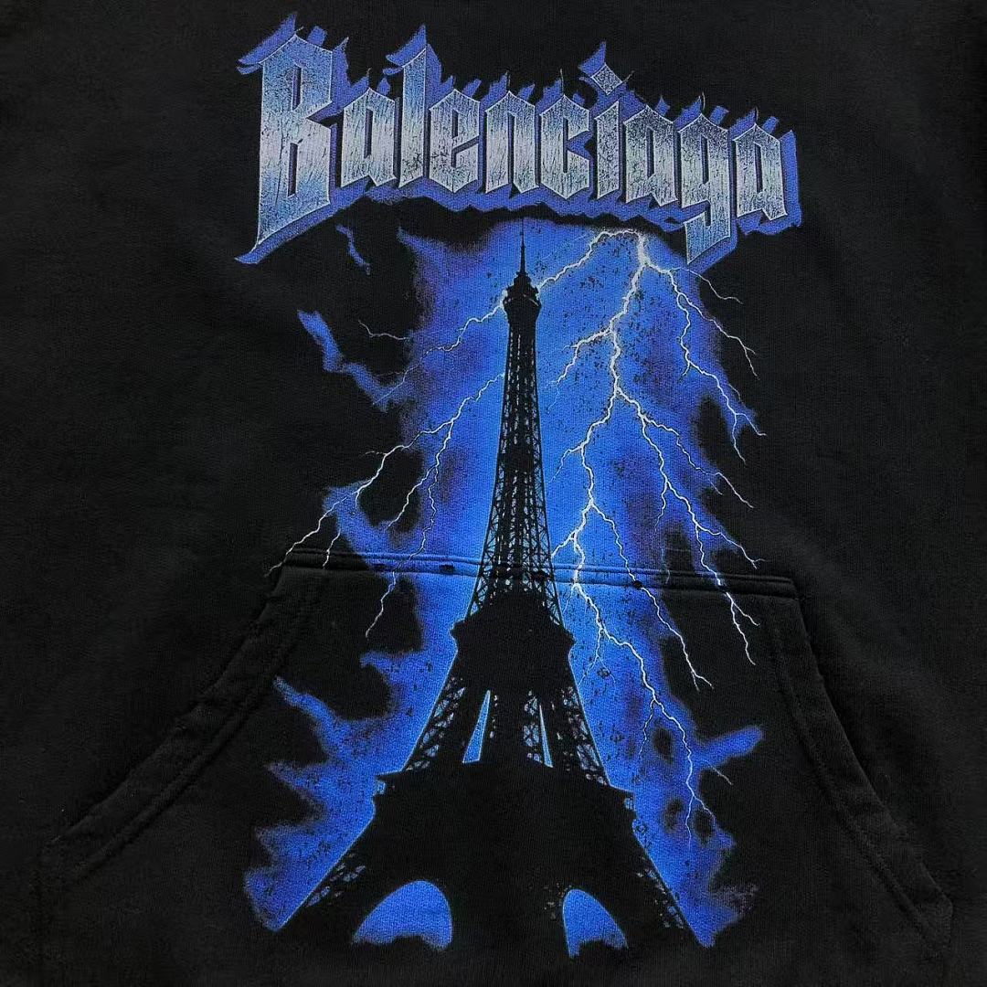 Balenciaga 235 B⭐L⭐⭐⭐IA⭐A HOODIE 42082924163 (Im 170Cm 60Kg I Wear Size S In The Phot) - Image 8