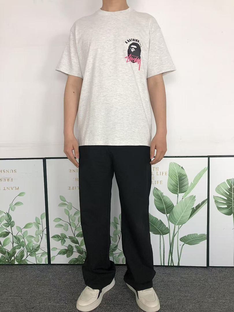 Bape 85 STUSSY BAPE T-SHIRT 3104151931 (Im 170Cm 60Kg I Wear Size S In The Phot) - Image 3
