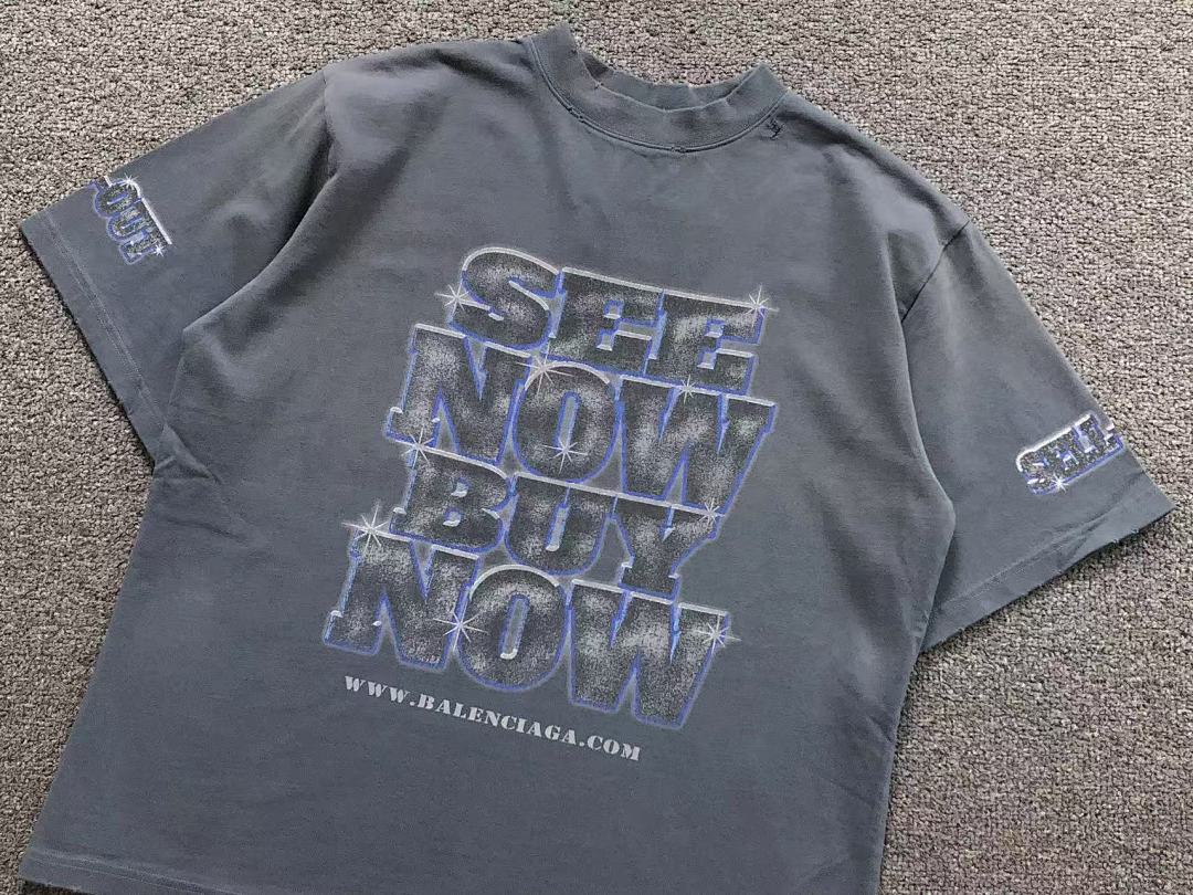 Balenciaga 135 B⭐L⭐⭐⭐IA⭐A T-SHIRT 42041311163 (Im 170Cm 60Kg I Wear Size XS In The Phot) - Image 14
