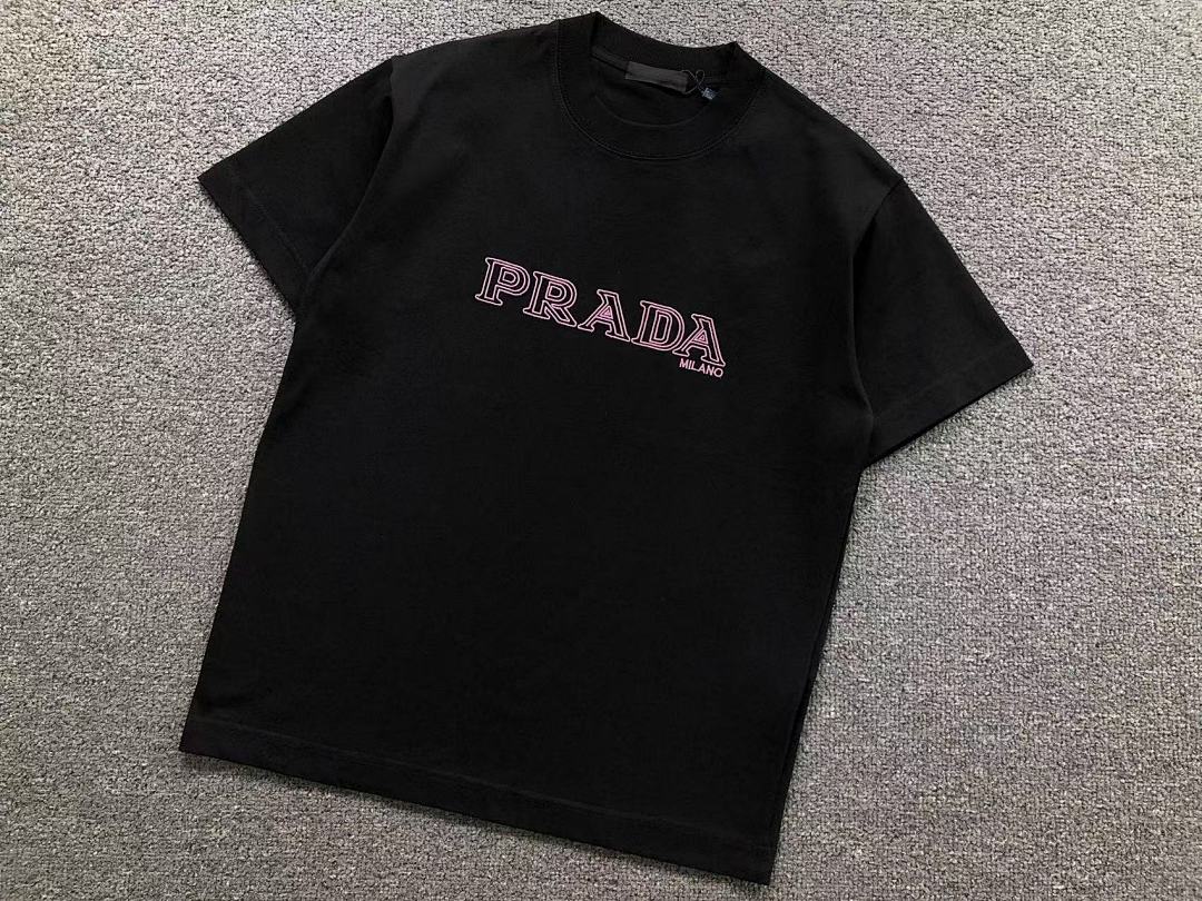 Prada 115 P⭐A⭐A T-SHIRT 510102681 (Im 170Cm 60Kg I Wear Size S In The Phot) - Image 8