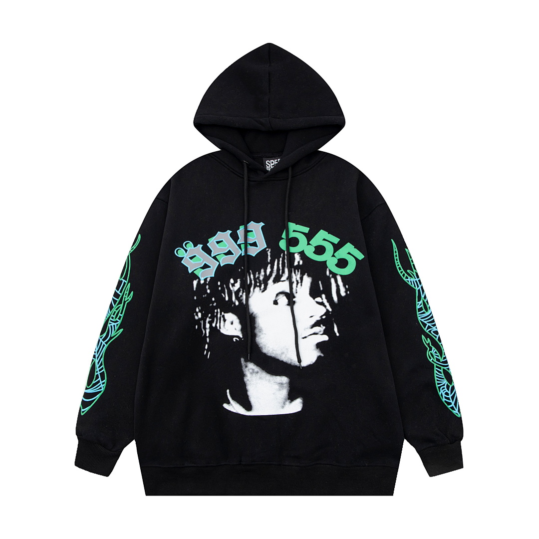 Sp5der TROUSERS115 SP5DER 555 HOODIE - Image 5