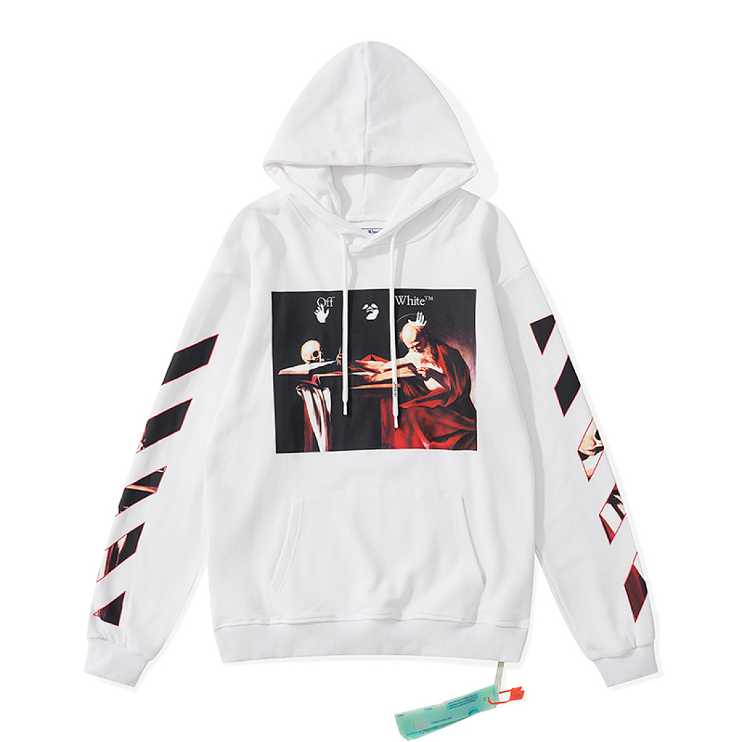 Off-White 129 OFF-WHITE (WHITE HOODIE) - Image 4