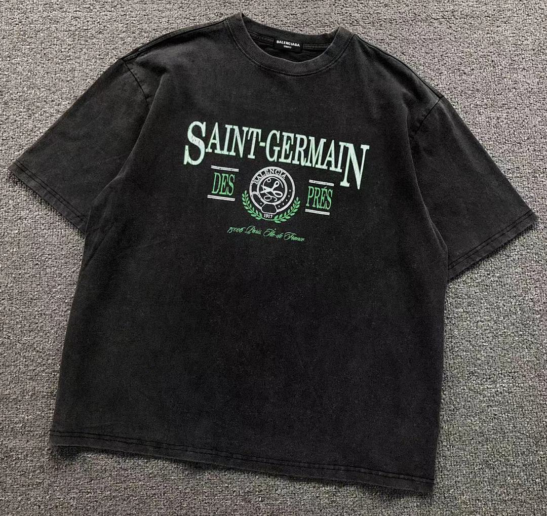 Balenciaga 98 B⭐L⭐⭐⭐IA⭐A T-SHIRT 5212219136 (Im 170Cm 60Kg I Wear Size M In The Phot)