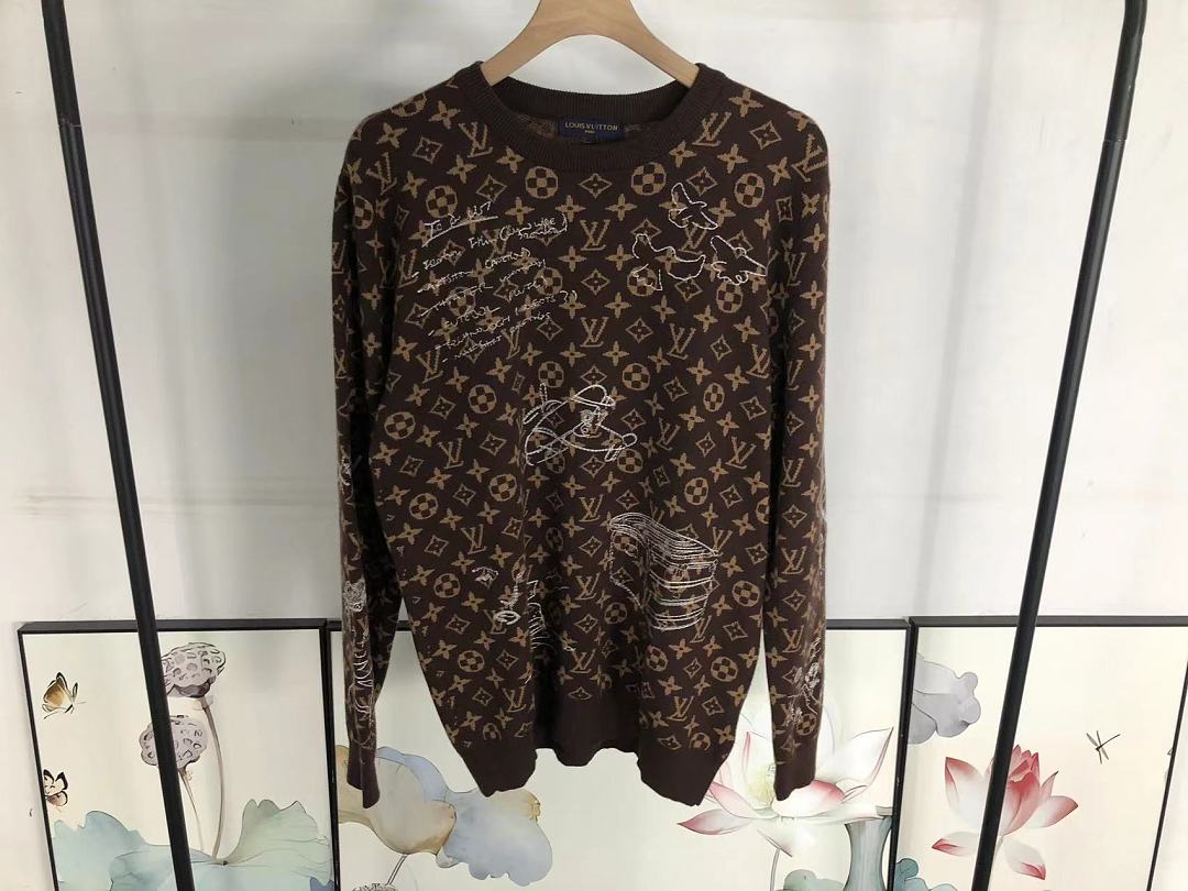 Louis Vuitton 208 L⭐ SWEATER 128292060 (Im 170Cm 60Kg I Wear Size S In The Phot) - Image 22