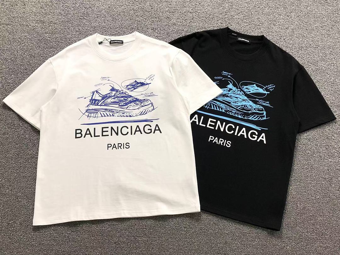 Balenciaga 108 B⭐L⭐⭐⭐IA⭐A T-SHIRT 5250606147 (Im 170Cm 60Kg I Wear Size M In The Phot) - Image 5
