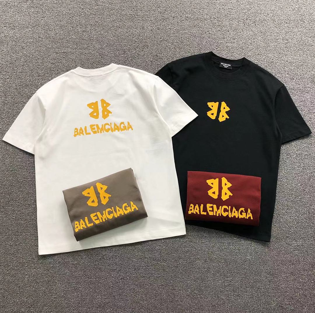 Balenciaga 118 B⭐L⭐⭐⭐IA⭐A T-SHIRT 5241616147 (Im 170Cm 60Kg I Wear Size M In The Phot)