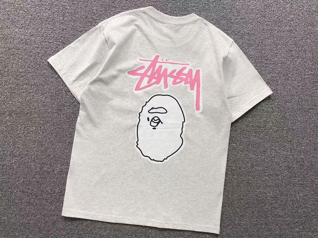 Bape 78 BAPE STUSSY T-SHIRT 1102091542 (Im 170Cm 55Kg I Wear Size S In The Phot) - Image 8