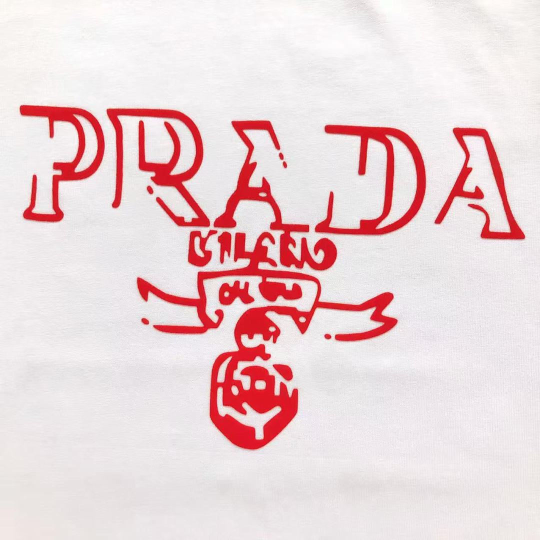 Prada 118 P⭐A⭐A T-SHIRT 41080211133 (Im 170Cm 60Kg I Wear Size XL In The Phot) - Image 9