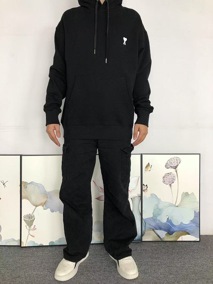 AMI 118 AMI HOODIE 57280388 (Im 170Cm 60Kg I Wear Size M In The Phot) - Image 3