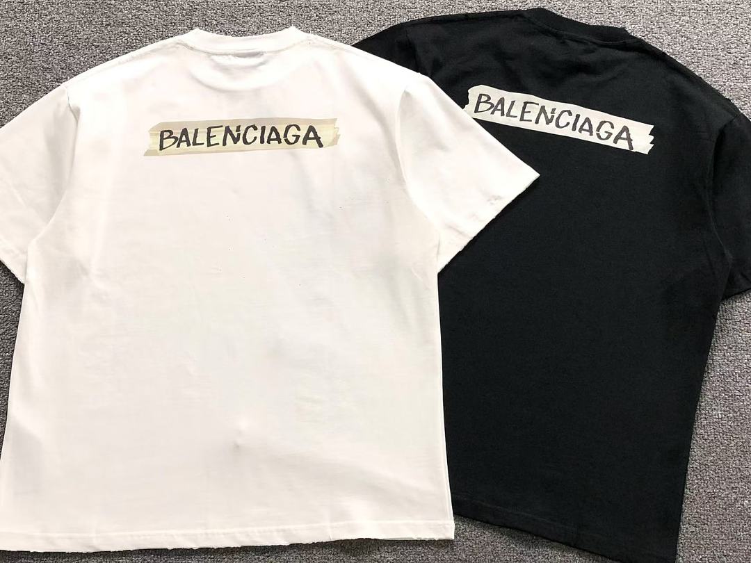 Balenciaga 115 B⭐L⭐⭐⭐IA⭐A T-SHIRT 42042203156 (Im 170Cm 60Kg I Wear Size 1 In The Phot) - Image 6