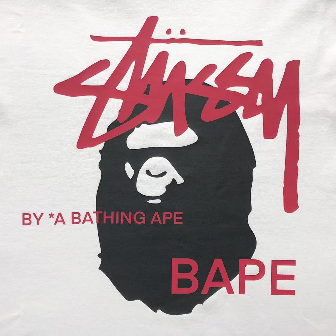 Bape 79 BAPE STUSSY T-SHIRT 411181842 (Im 170Cm 57Kg I Wear Size S In The Phot) - Image 15
