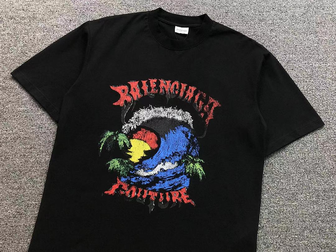 Balenciaga 129 B⭐L⭐⭐⭐IA⭐A T-SHIRT 3206171821 (Im 170Cm 60Kg I Wear Size S In The Phot) - Image 12