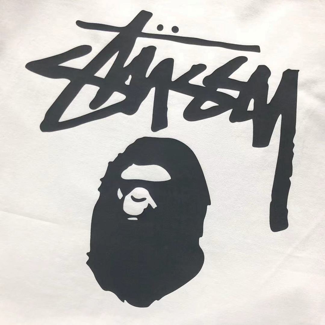 Bape 79 BAPE STUSSY T-SHIRT 411183442 (Im 170Cm 57Kg I Wear Size S In The Phot) - Image 9