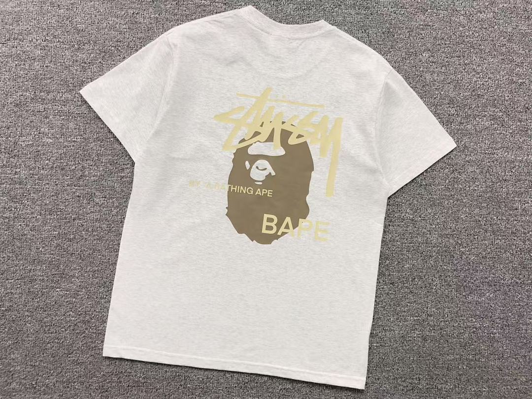 Bape 79 BAPE STUSSY T-SHIRT 411181842 (Im 170Cm 57Kg I Wear Size S In The Phot) - Image 22