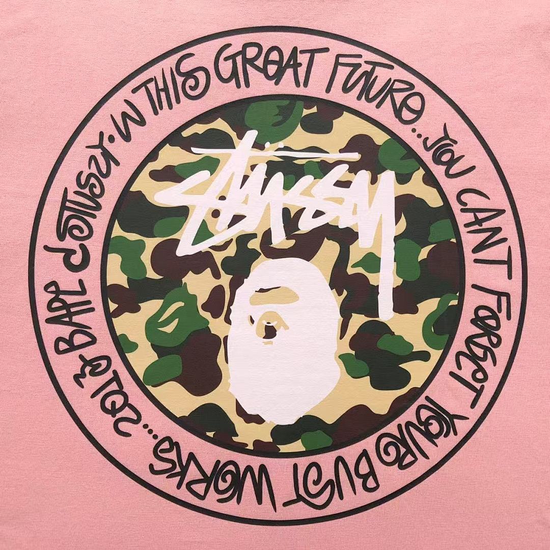 Bape 78 BAPE STUSSY T-SHIRT 411183242 (Im 170Cm 57Kg I Wear Size S In The Phot) - Image 18