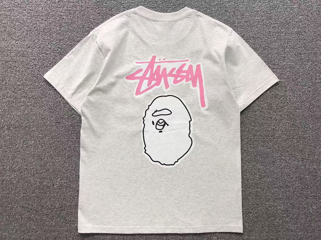 Bape 78 BAPE STUSSY T-SHIRT 1102091542 (Im 170Cm 55Kg I Wear Size S In The Phot) - Image 7