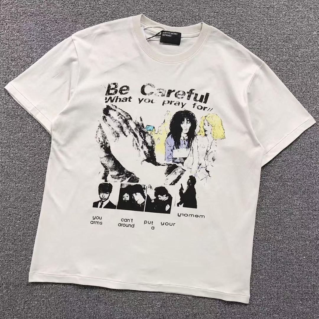 Chanel 105 ENFANTS RICHES DEPRIMES T-SHIRT 12080217 (Im 170Cm 55Kg I Wear Size S In The Phot)