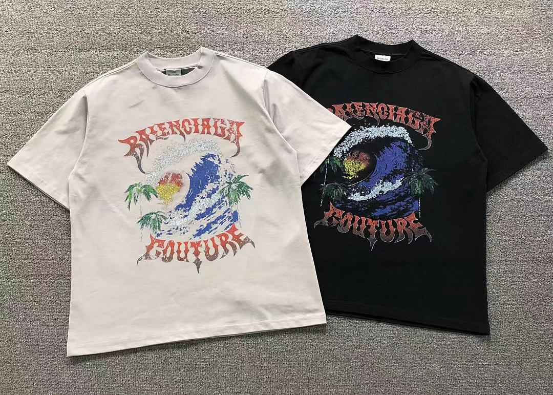 Balenciaga 128 B⭐L⭐⭐⭐IA⭐A T-SHIRT 42060511163 (Im 170Cm 60Kg I Wear Size XS In The Phot) - Image 5