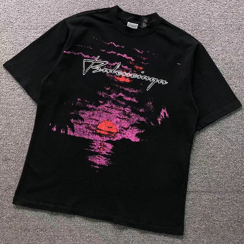 Balenciaga 135 B⭐L⭐⭐⭐IA⭐A T-SHIRT 42071710163 (Im 170Cm 60Kg I Wear Size S In The Phot)