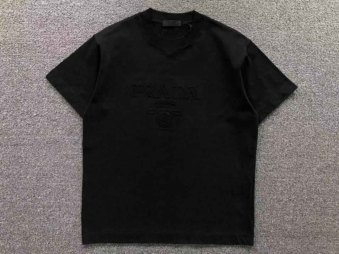 Prada 115 P⭐A⭐A T-SHIRT 510102381 (Im 170Cm 60Kg I Wear Size S In The Phot) - Image 7