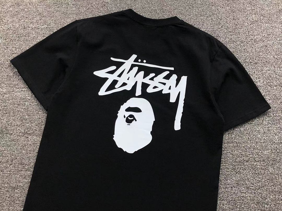 Bape 79 BAPE STUSSY T-SHIRT 411183442 (Im 170Cm 57Kg I Wear Size S In The Phot) - Image 27