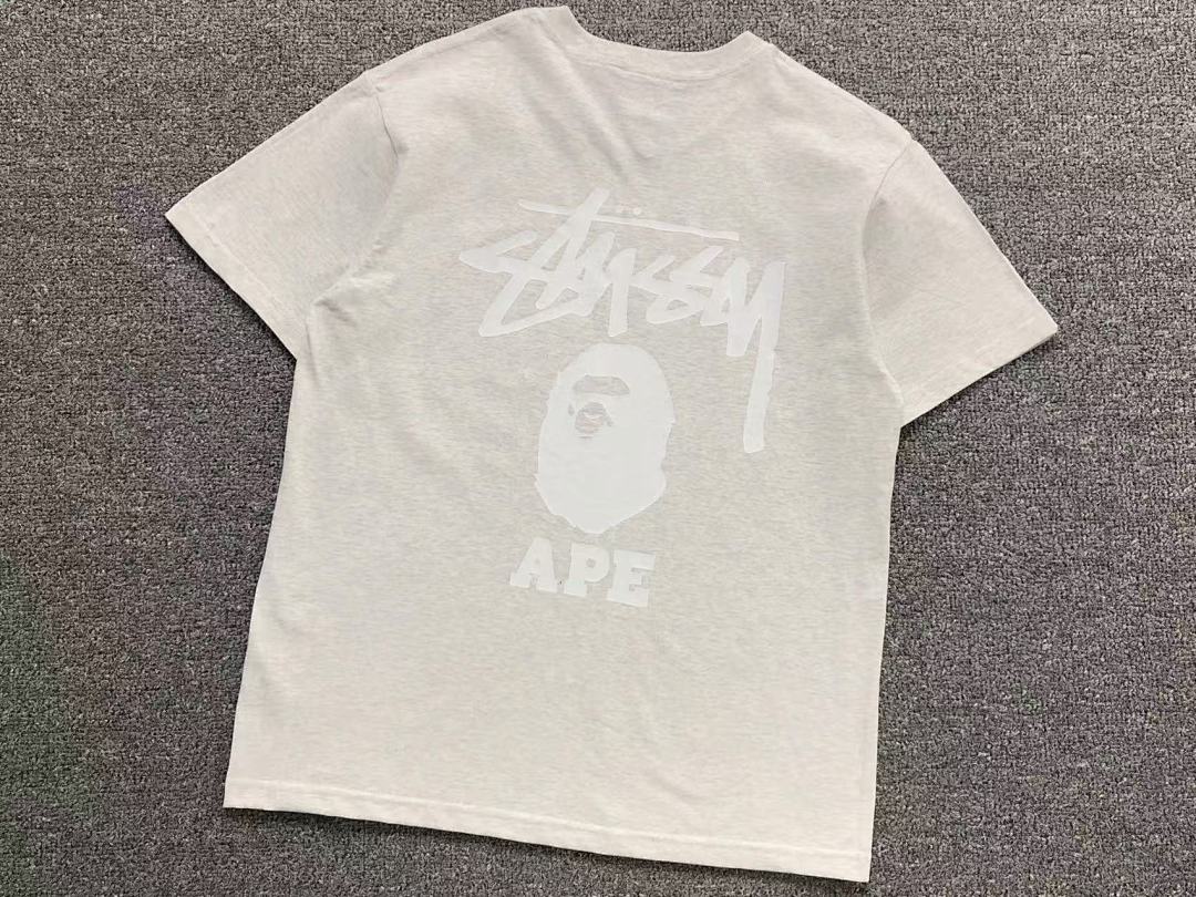 Bape 79 BAPE STUSSY T-SHIRT 411182242 (Im 170Cm 57Kg I Wear Size S In The Phot) - Image 25