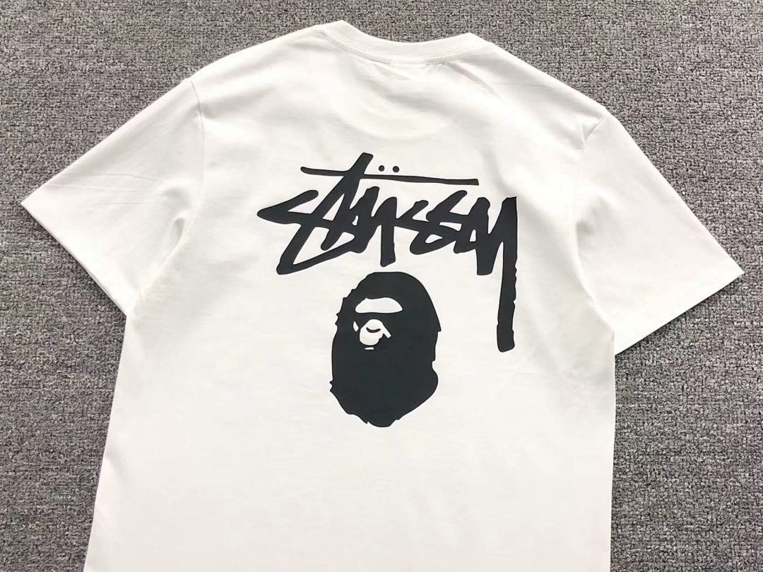 Bape 79 BAPE STUSSY T-SHIRT 411183442 (Im 170Cm 57Kg I Wear Size S In The Phot) - Image 8