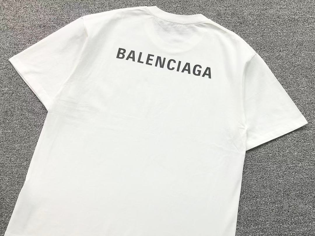 Balenciaga 113 B⭐L⭐⭐⭐IA⭐A T-SHIRT 5207270370 (Im 170Cm 60Kg I Wear Size 2XL In The Phot) - Image 7