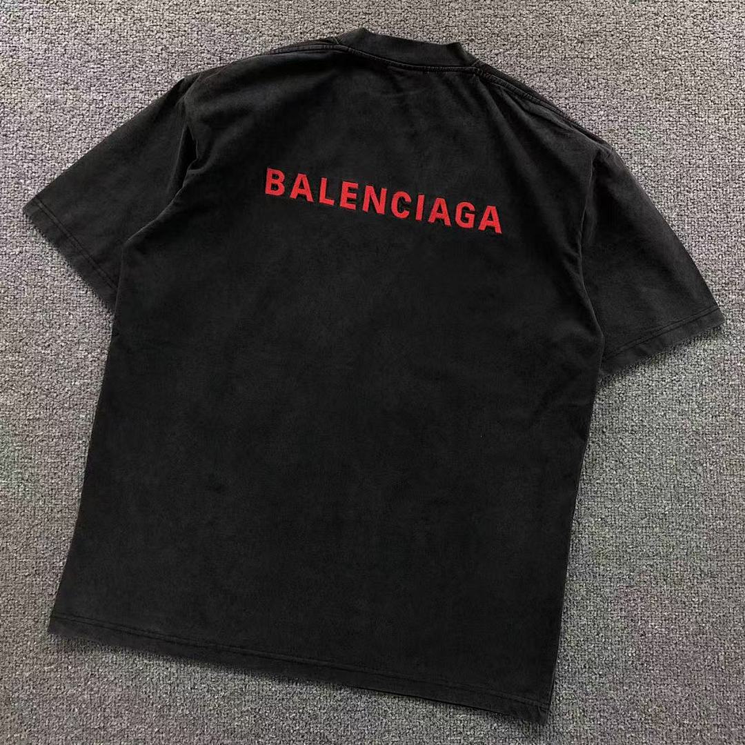 Balenciaga Balenciaga 128 B⭐L⭐⭐⭐IA⭐A T-SHIRT 3110171021 (Im 170Cm 60Kg I Wear Size M In The Phot), photo 1