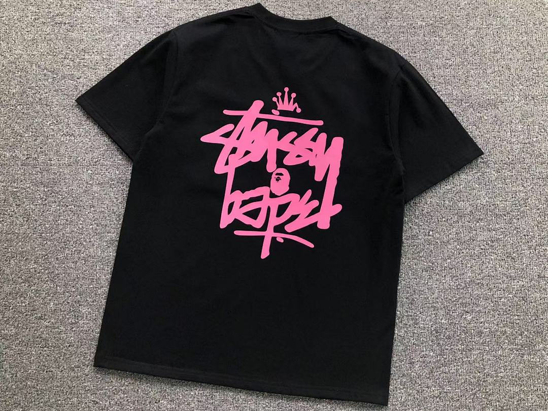 Bape 79 BAPE STUSSY T-SHIRT 411183342 (Im 170Cm 57Kg I Wear Size S In The Phot) - Image 12