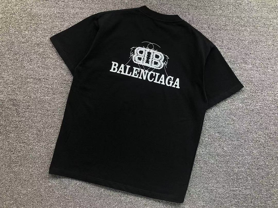 Balenciaga 118 B⭐L⭐⭐⭐IA⭐A T-SHIRT 41080212133 (Im 170Cm 60Kg I Wear Size XL In The Phot) - Image 12