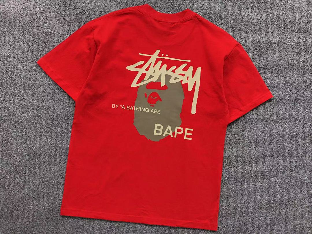 Bape 78 BAPE STUSSY T-SHIRT 1102101142 (Im 170Cm 57Kg I Wear Size S In The Phot) - Image 9