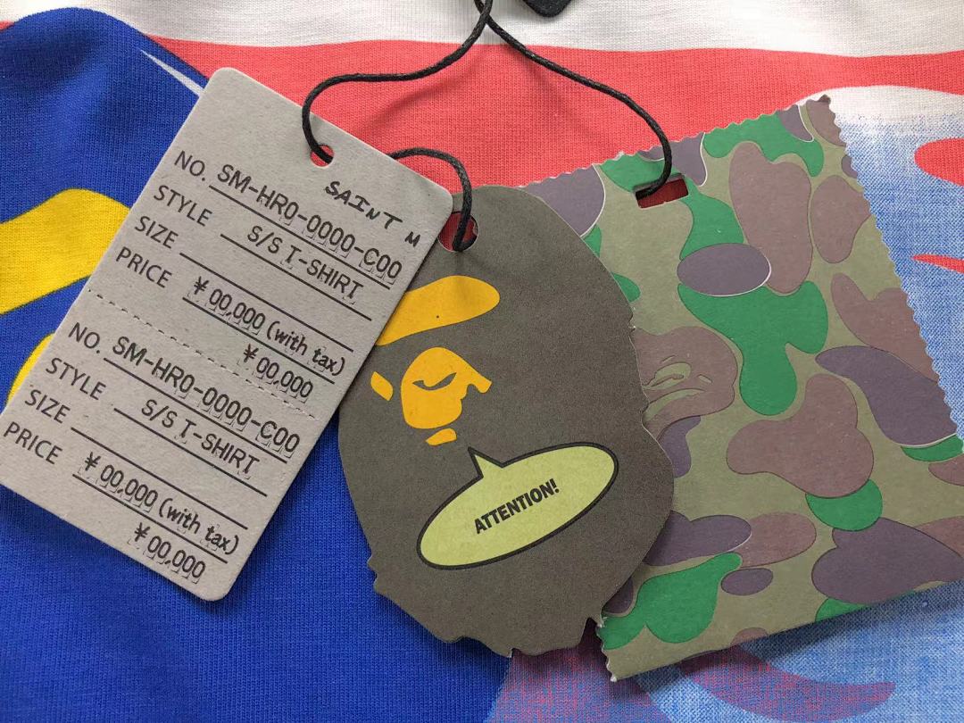 Bape 108 SAINT MICHAEL BAPE T-SHIRT 3201211217 (Im 170Cm 60Kg I Wear Size S In The Phot) - Image 20