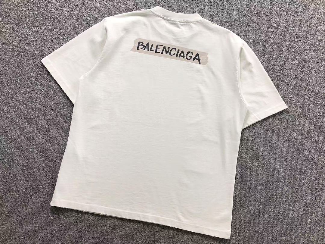 Balenciaga 135 B⭐L⭐⭐⭐IA⭐A T-SHIRT 42042413163 (Im 170Cm 60Kg I Wear Size XS In The Phot) - Image 7