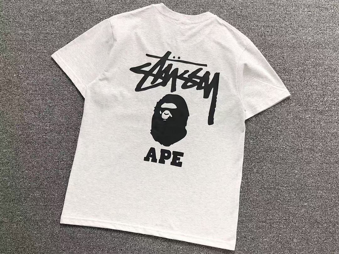 Bape 79 BAPE STUSSY T-SHIRT 411182242 (Im 170Cm 57Kg I Wear Size S In The Phot) - Image 28