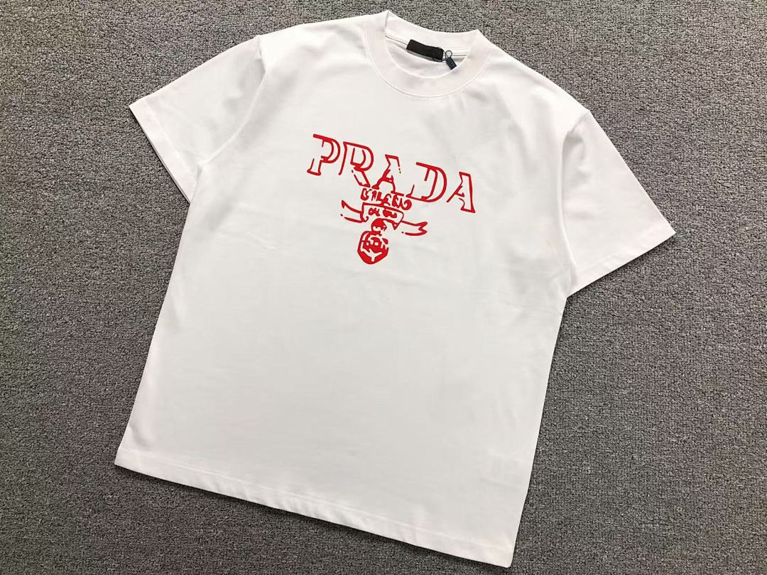 Prada 118 P⭐A⭐A T-SHIRT 41080211133 (Im 170Cm 60Kg I Wear Size XL In The Phot) - Image 7