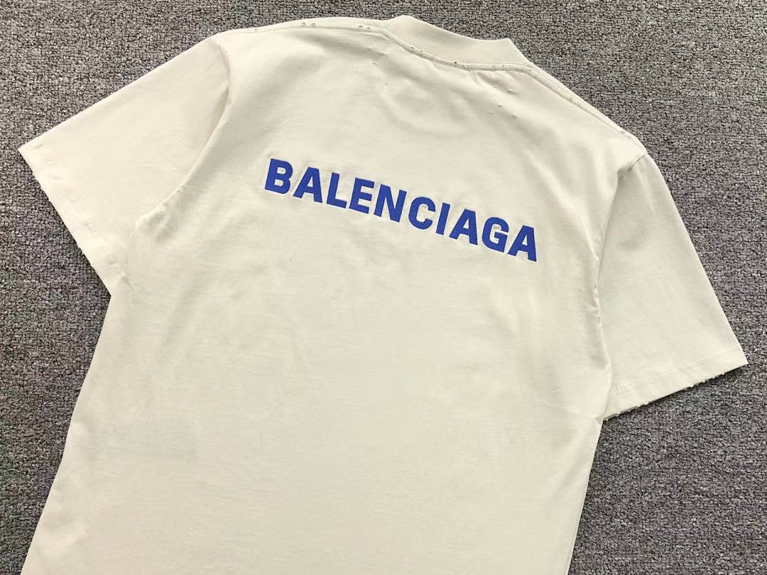 Balenciaga 128 B⭐L⭐⭐⭐IA⭐A T-SHIRT 3108082221 (Im 170Cm 60Kg I Wear Size S In The Phot) - Image 7