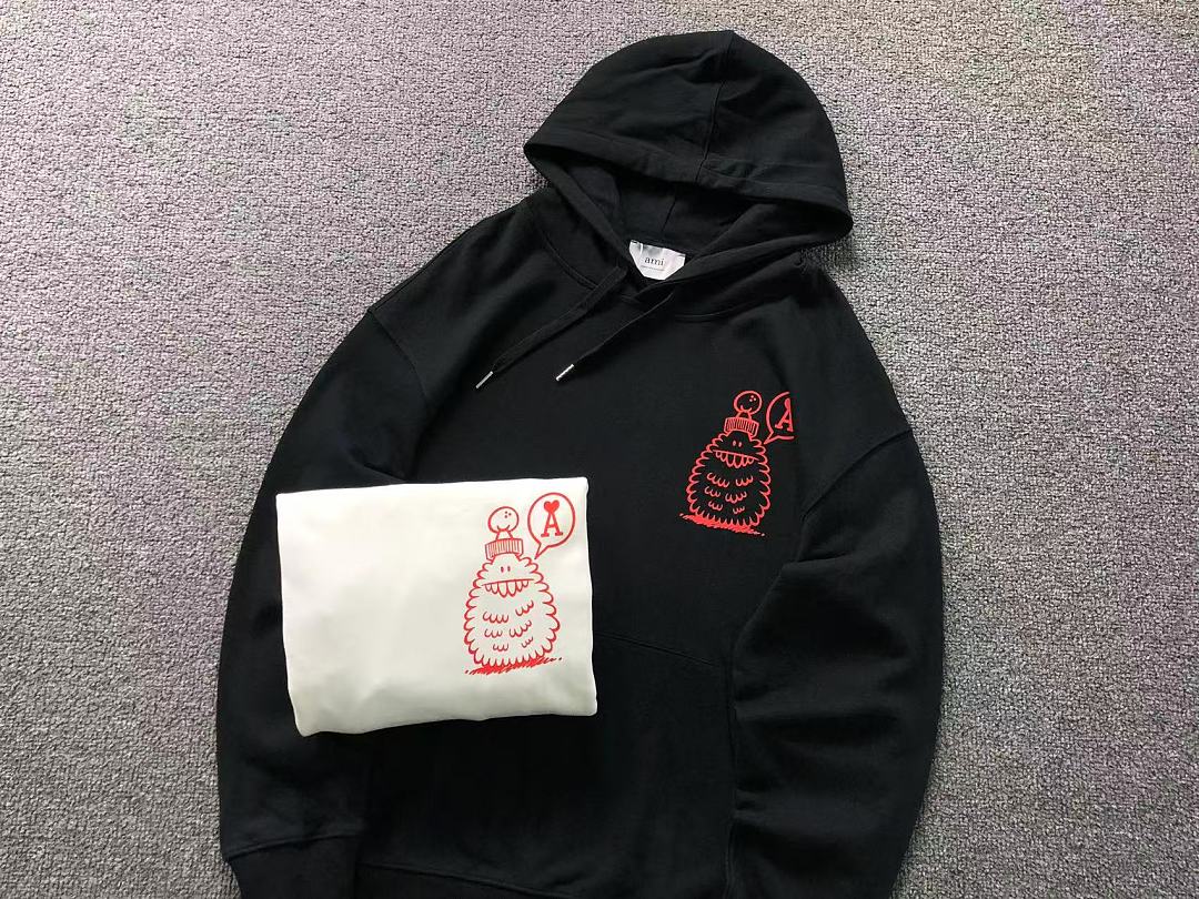 AMI 168 AMI HOODIE 3208212321 (Im 170Cm 60Kg I Wear Size M In The Phot) - Image 14