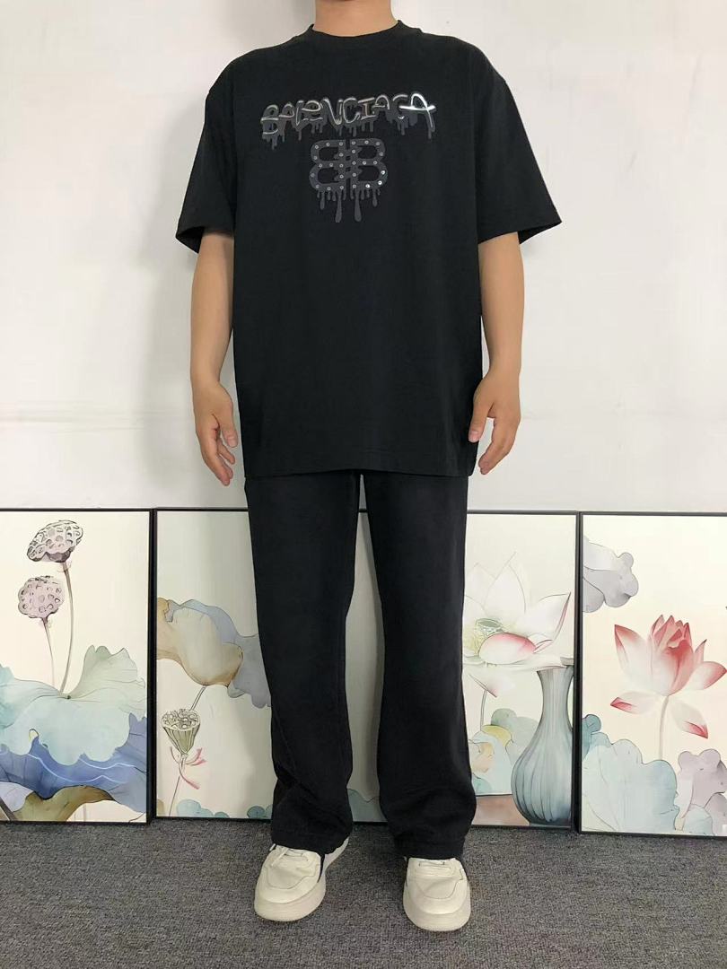 Balenciaga 118 B⭐L⭐⭐⭐IA⭐A T-SHIRT 5240112147 (Im 170Cm 60Kg I Wear Size L In The Phot) - Image 3
