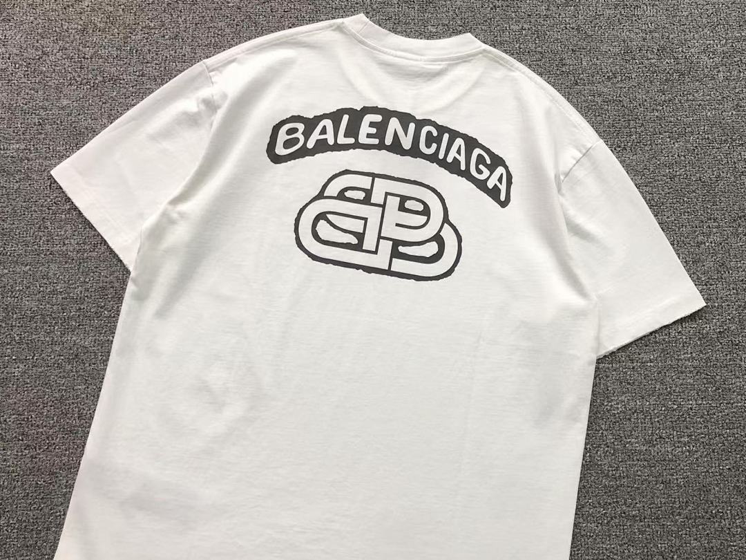 Balenciaga 98 B⭐L⭐⭐⭐IA⭐A T-SHIRT 3203070103 (Im 170Cm 60Kg I Wear Size M In The Phot) - Image 9