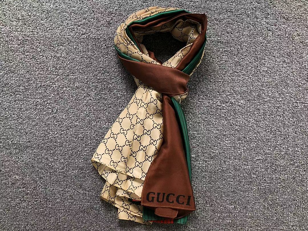 Gucci 85 G⭐C⭐I SCARF 5101101102 (Long 178CM* Wide 90CM*) - Image 4