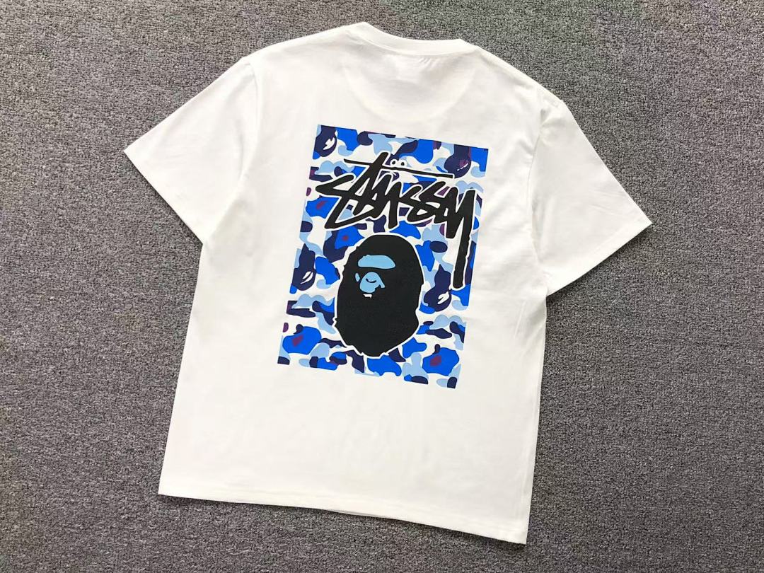 Bape 79 BAPE STUSSY T-SHIRT 411183542 (Im 170Cm 57Kg I Wear Size S In The Phot) - Image 22