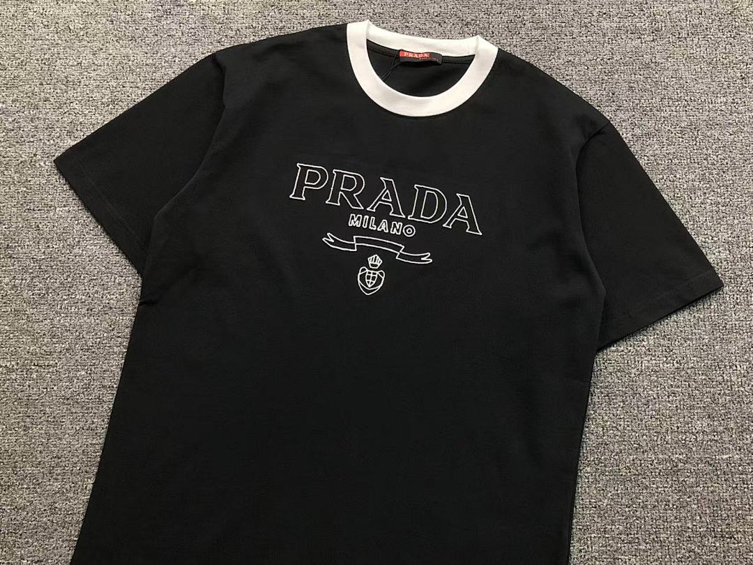 Prada 115 P⭐A⭐A T-SHIRT 520120320 (Im 170Cm 60Kg I Wear Size M In The Phot) - Image 15
