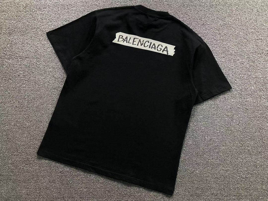 Balenciaga 115 B⭐L⭐⭐⭐IA⭐A T-SHIRT 42042203156 (Im 170Cm 60Kg I Wear Size 1 In The Phot) - Image 8