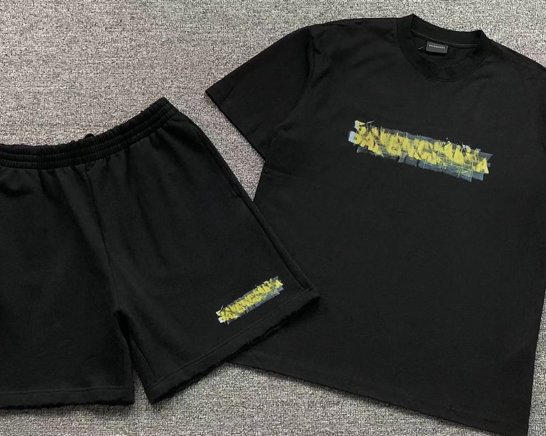 Balenciaga SHORTS 158 B⭐L⭐⭐⭐IA⭐A T-SHIRT - Image 5