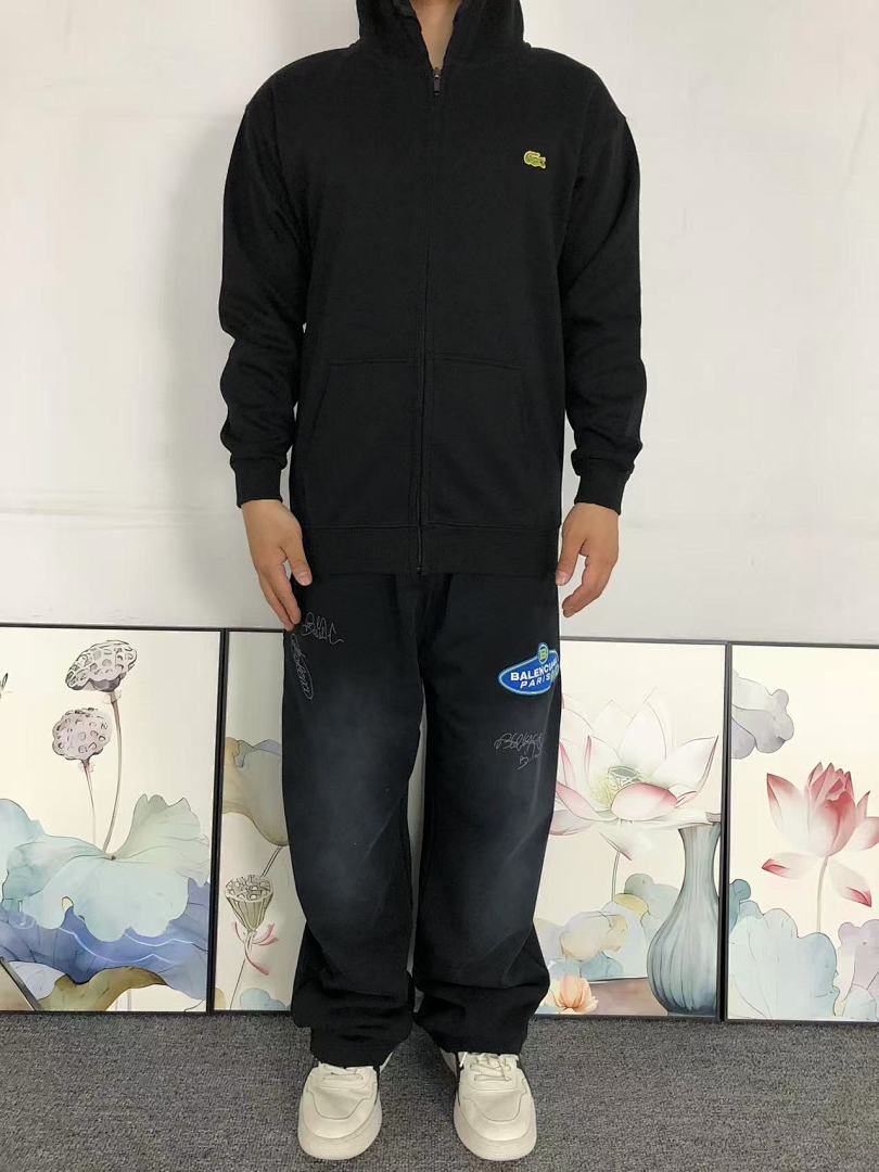 Unbranded 215 LACOSTE HOODIE 2111180801 (Im 170Cm 60Kg I Wear Size M In The Phot) - Image 3