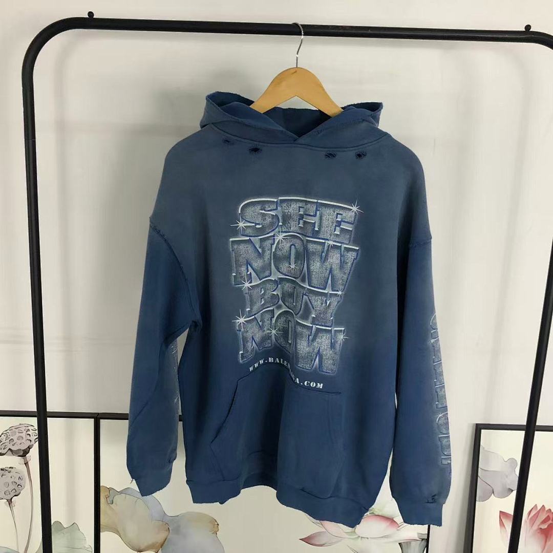 Balenciaga 255 B⭐L⭐⭐⭐IA⭐A HOODIE 5101184136 (Im 170Cm 60Kg I Wear Size M In The Phot) - Image 22