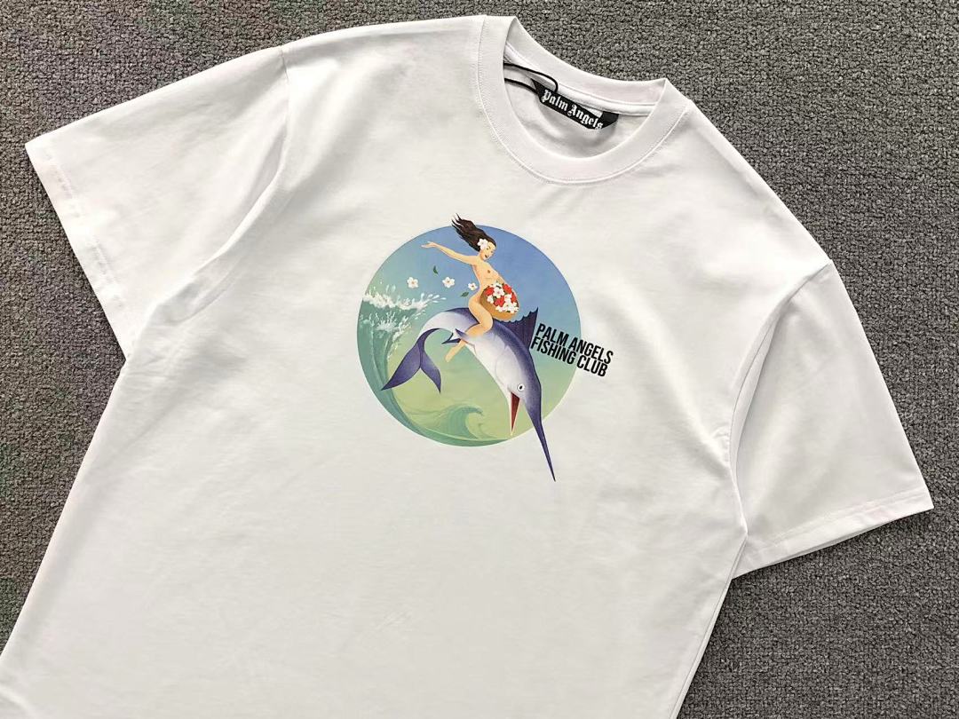 Palm Angels 78 PALM ANGELS T-SHIRT 41060950121 (Im 170Cm 60Kg I Wear Size L In The Phot) - Image 8